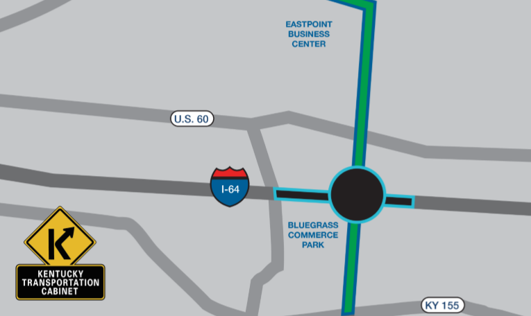 Cierres de carriles planeados varias noches esta semana cerca de la I-265, el intercambio de la I-64 en Louisville.