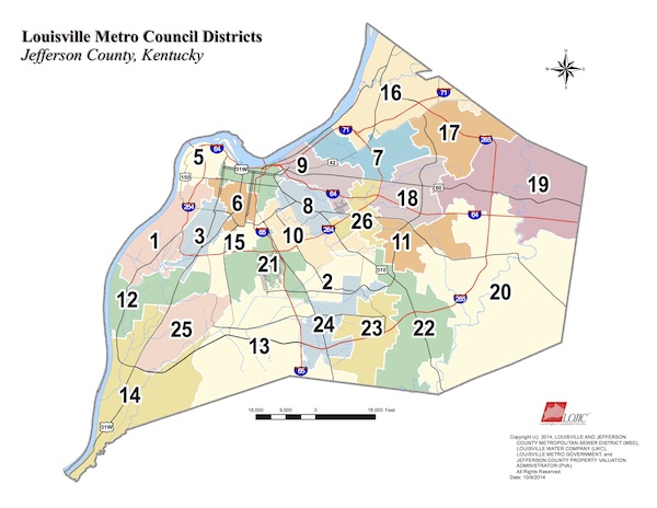 El Comité del Consejo Metropolitano propone rediseñar los mapas del distrito