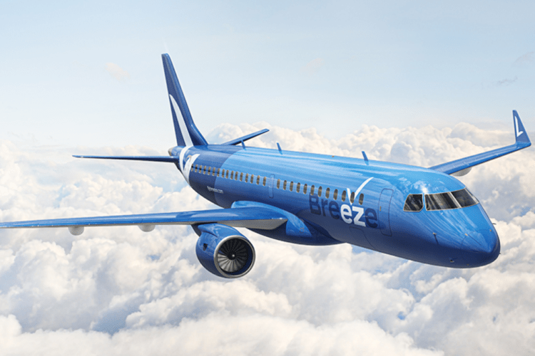 Los vuelos a San Francisco despegan con Breeze Airways en el Aeropuerto Internacional Louisville Muhammad Ali