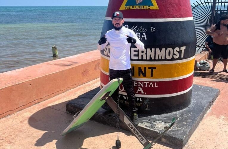 Cubano recupera equipo de skysurf con el que arribó a EE.UU. desde Varadero