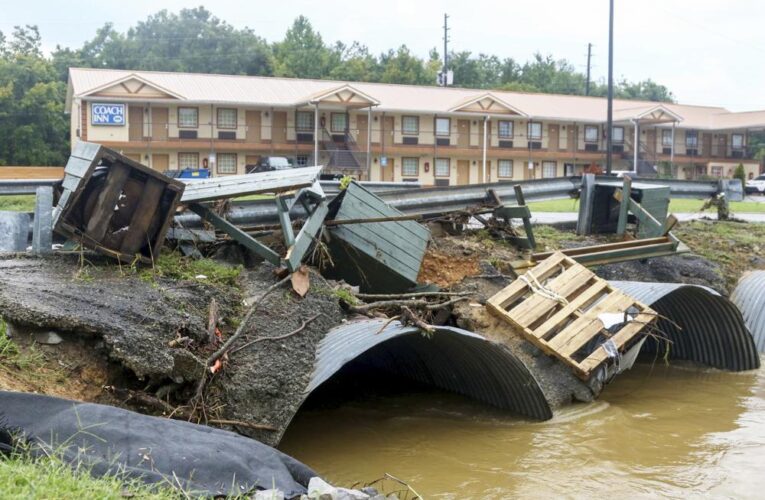 La amenaza de inundaciones continúa en Georgia y otros estados del sur