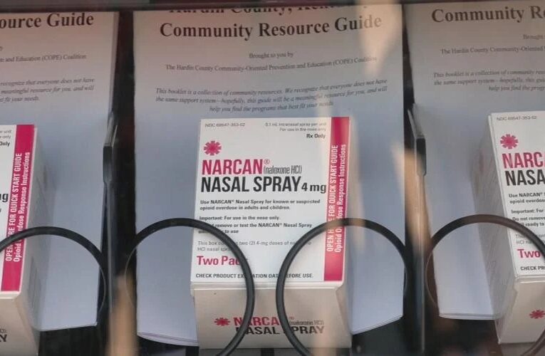 Máquina expendedora de Narcan en Kentucky vacía un día después de su instalación