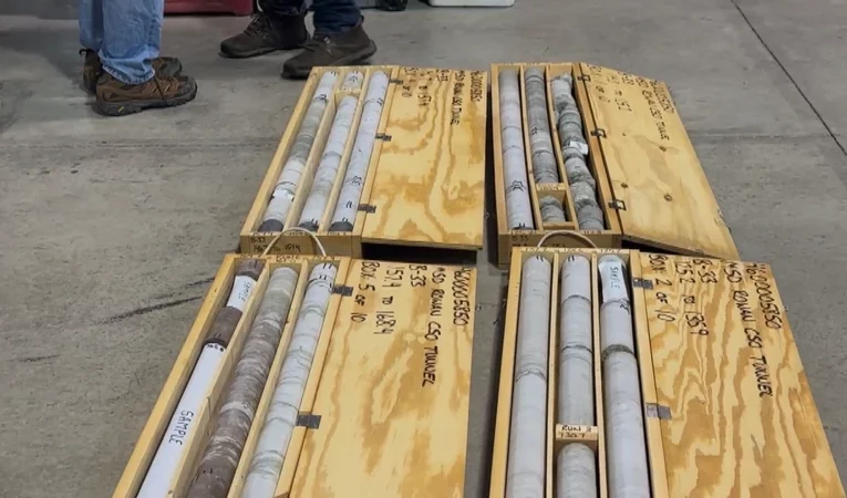 MSD dona fósiles de 400 millones de años encontrados construyendo túneles