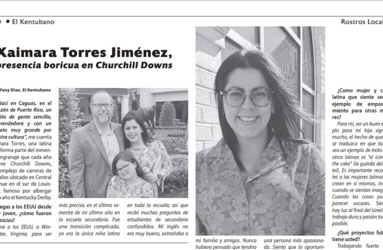 Rostros locales: Xaimara Torres Jiménez, presencia boricua en el Churchill Downs