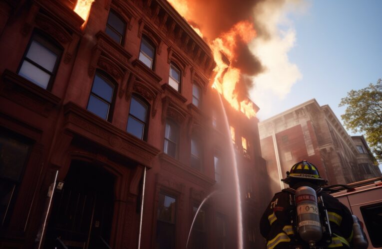 Más de 100 bomberos combatieron un incendio en el centro de Louisville