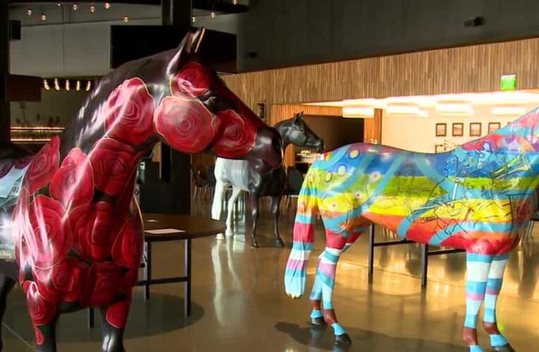 Mapa de localización disponible para los caballos Gallopalooza en Louisville a medida que se abre la votación para la estatua favorita