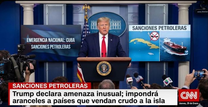 Trump declara “emergencia nacional” por Cuba e impondrá aranceles a proveedores de petróleo