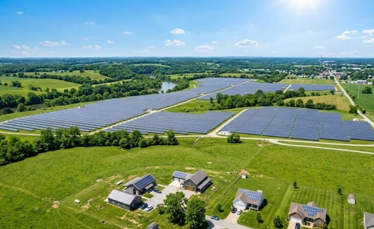 Kentucky alcanza hito histórico: la capacidad de energía solar se duplicó en 2025